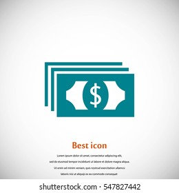 Dollars icon vector, flat design best vector icon
