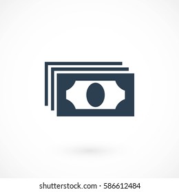 Dollars icon vector, flat design best vector icon