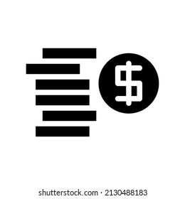 Dollars Icon Vector Symbol Design Illustration