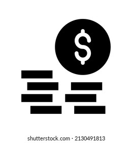 Dollars Icon Vector Symbol Design Illustration