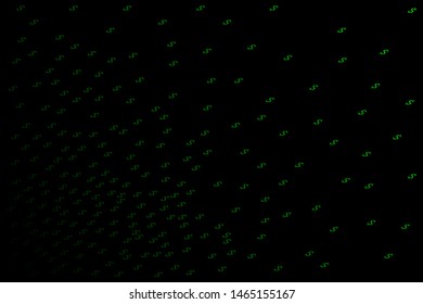 Dollars Landing Page Green Dark Background - vector eps 10