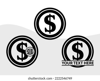 Dollars And Money SVG Printable Vector Illustration