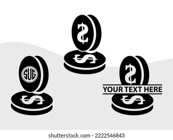 Dollars And Money SVG Printable Vector Illustration