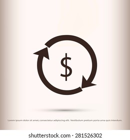 Dollars sign icon