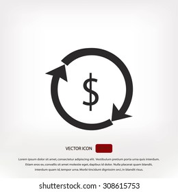 Dollars sign icon