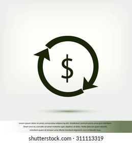 Dollars sign icon