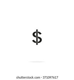 Dollars sign icon. USD currency symbol. Money label.