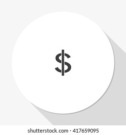 Dollars sign icon. USD currency symbol. Money label.