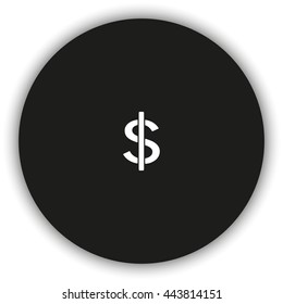 Dollars sign icon. USD currency symbol. Money label.