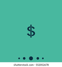 Dollars sign icon. USD currency symbol. Money label.