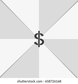 Dollars sign icon. USD currency symbol. Money label.