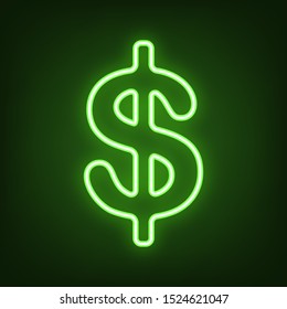 Neon Green Dollar Sign High Res Stock Images Shutterstock