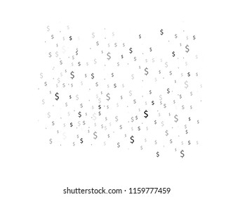 dollars sign on white background. modern geometrical abstract illustration with banking symbols. dollars sign design for your business advert of economic, wealth, finance. flat style.