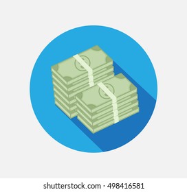 Dollars Stacks Vector