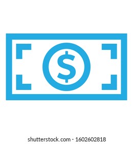 dollars in a trendy design suitable for use on the web, sites and strikers. Vector illustration.
