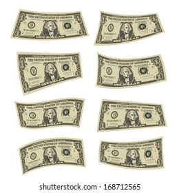 Dollars. Vector format