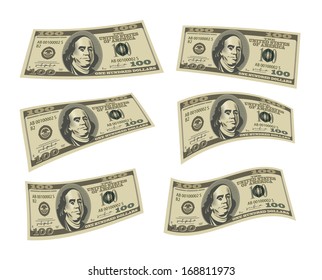 Dollars. Vector format