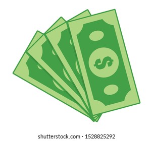 Dollars vector icon logo illustration and design. Currency, business payment and finance element.  Can be used for web and mobile development. Suitable for infographic