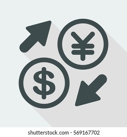 Dollar/Yen - Foreign currency exchange icon