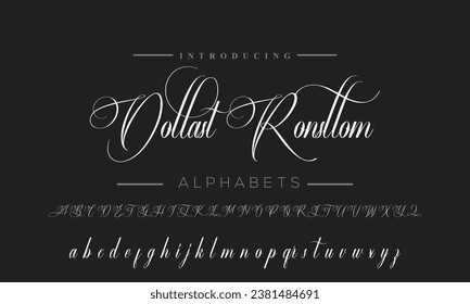 DOllast  An Elegant Signature Font
