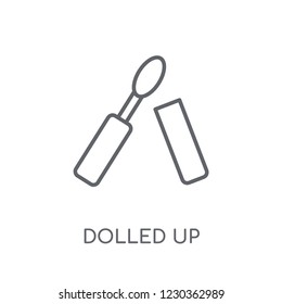 dolled up linear icon. Modern outline dolled up logo concept on white background from Hygiene collection. Suitable for use on web apps, mobile apps and print media.