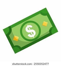 Icono de dólar sobre fondo blanco
