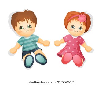 boy and girl doll