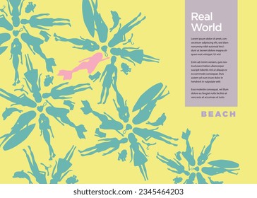 Dolls pattern on background texture for fun business presentation