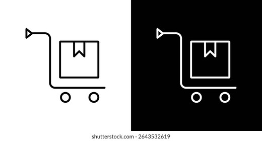 Ícone de mesa Dolly. ícone do vetor Design Gráfico. Ícones Ui Ux