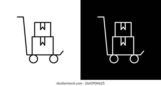 Dolly conceito de símbolo de ícone achatado para design gráfico, site, UI. EPS
