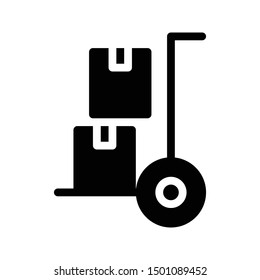 dolly glyph flat vectr icon