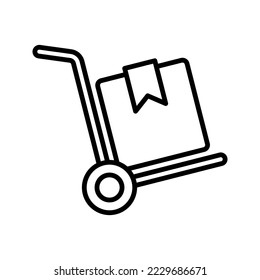 Dolly icon. sign for mobile concept and web design. vector illustration