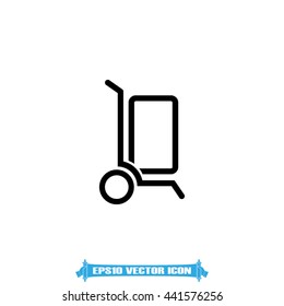 dolly icon vector illustration EPS 10