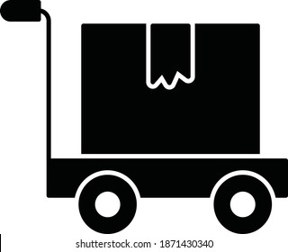 dolly  and trolley  Vector Icon 