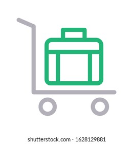 dolly vector color line icon 