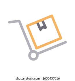 dolly vector color line icon 