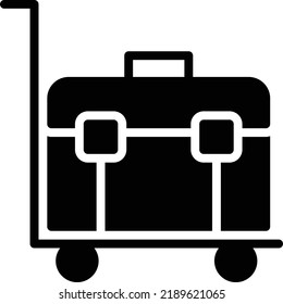 Dolly Vector illustration on a transparent background. Premium quality symmbols. Glyphs vector icons for concept and graphic design. 

