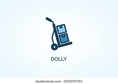 Dolly vector or logo sign symbol illustration