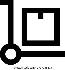 dolly vector thin line icon 