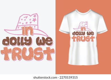 In Dolly We Trust Western Quote SVG Design