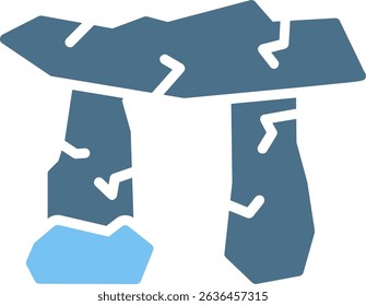 Dolmen Glyph Two Colour Icon