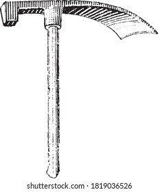 Herramienta Doloire, Del Diccionario de palabras y cosas, 1888.