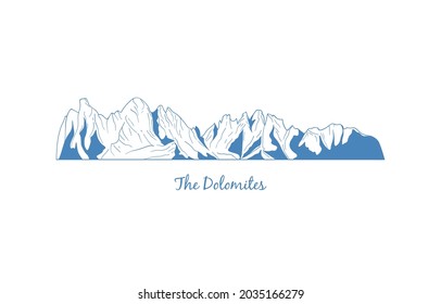 olympic mountain range drawing