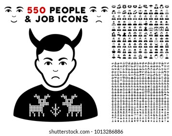 Dolor Deers Pullover Horned Husband icon with 550 bonus pity and glad men clip art. Vector illustration style is flat black iconic symbols.