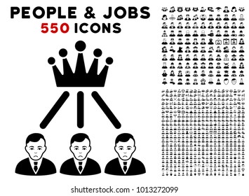 Dolor Hierarchy Men pictograph with 550 bonus pitiful and glad people pictographs. Vector illustration style is flat black iconic symbols.