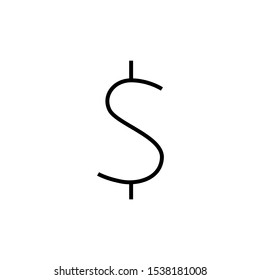 dolor icon vector illustration on a white background.. Editable Stroke.