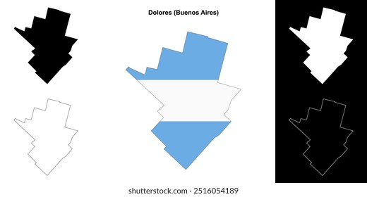 Mapa de Dolores department (Buenos Aires)