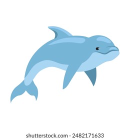 dolphin animal cute cartoon isolated