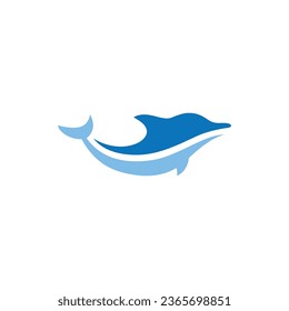 
dolphin animal icon silhouette abstract.