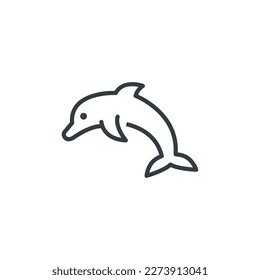 Dolphin animal ocean sea icon, vector illustration